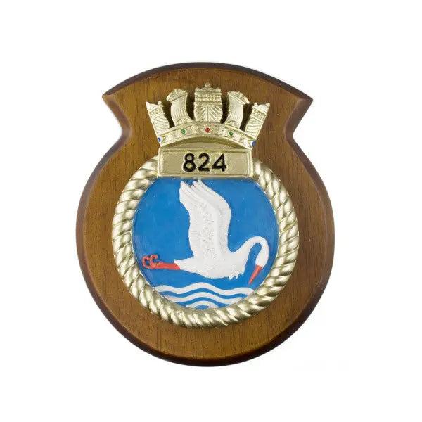 824 NAS 824 Naval Air Squadron Unit Crest / Plaque wyedean