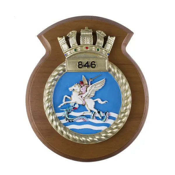 846 NAS 846 Naval Air Squadron Unit Crest / Plaque wyedean