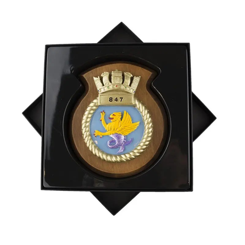 847 NAS 847 Naval Air Squadron Unit Crest / Plaque wyedean