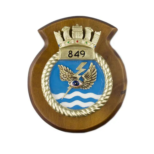 849 NAS 849 Naval Air Squadron Unit Crest / Plaque wyedean