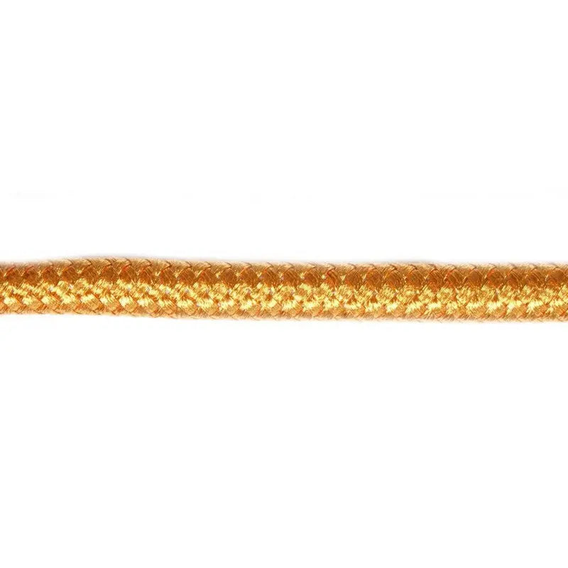 8mm Gold 213 Metallised Polyester Braided Cord wyedean
