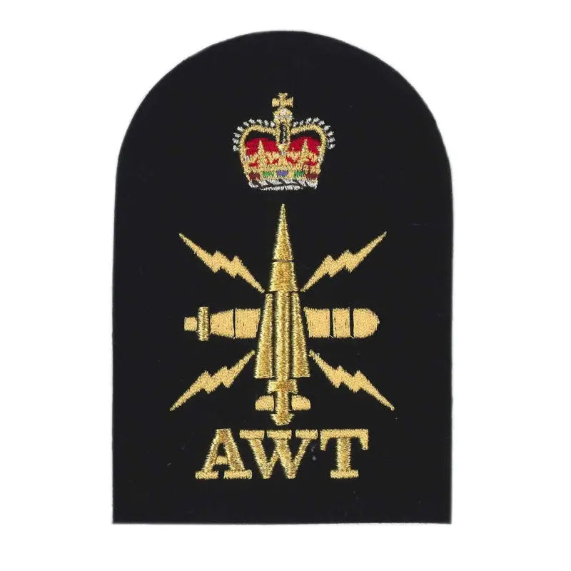Above Water Tactical (AWT) Petty Officer (PO) Royal Navy Badge wyedean