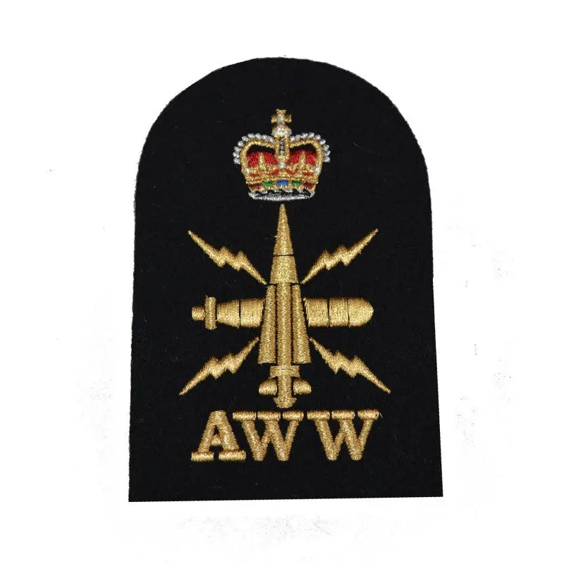 Above Water Weapons (AWW) Petty Officer Royal Navy Badges wyedean