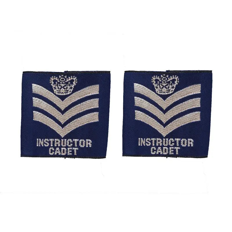 Air Cadet Instructor Flight Sergeant (SGT) Slider Epaulette Royal Air Force Royal Air Force Badge wyedean