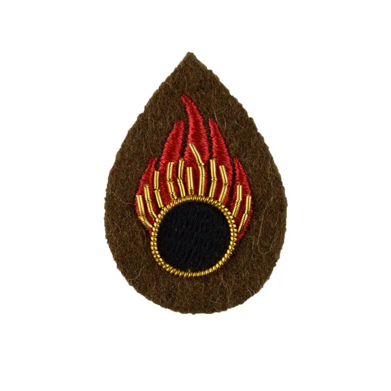 Ammunition Technician British Army Badge Dark Brown Backing Wyedean