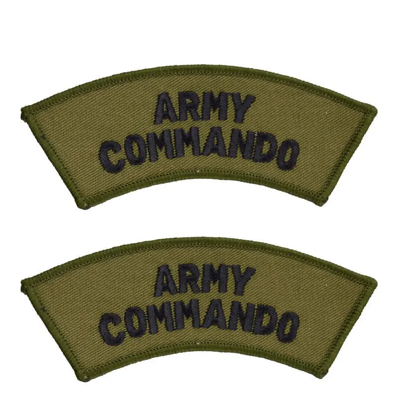 Army Commando Flash Genuine Army Commando Shoulder Title Flash British Army Badge · Wyedean