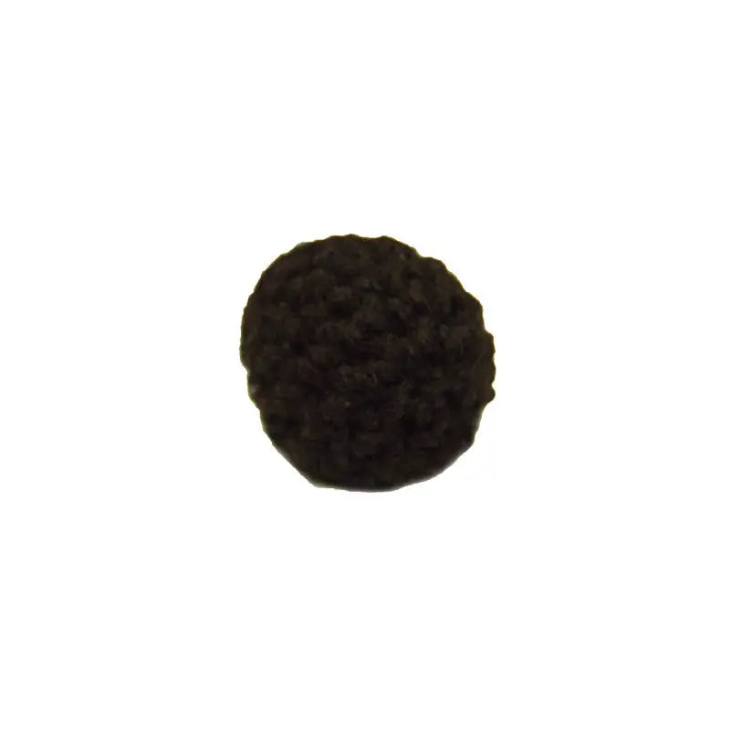 Black Crochet Covered Button wyedean