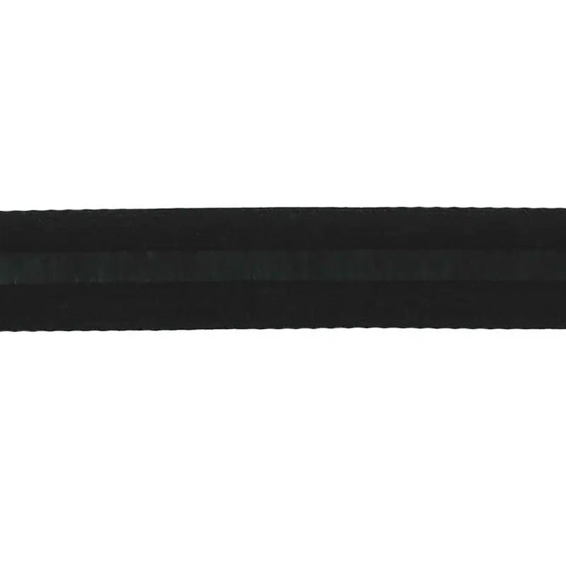 Black Viscose Flat Braid Wyedean