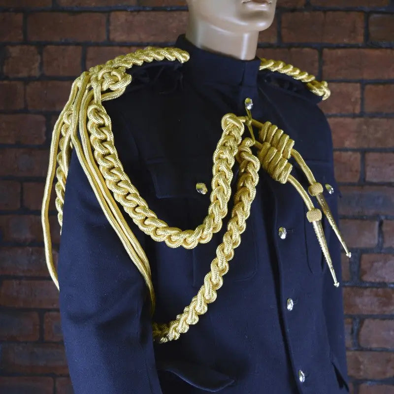 Blues and Royals Officers Gold Cord Aiguillette Right Shoulder Household Cavalry (HCAV) British Army wyedean