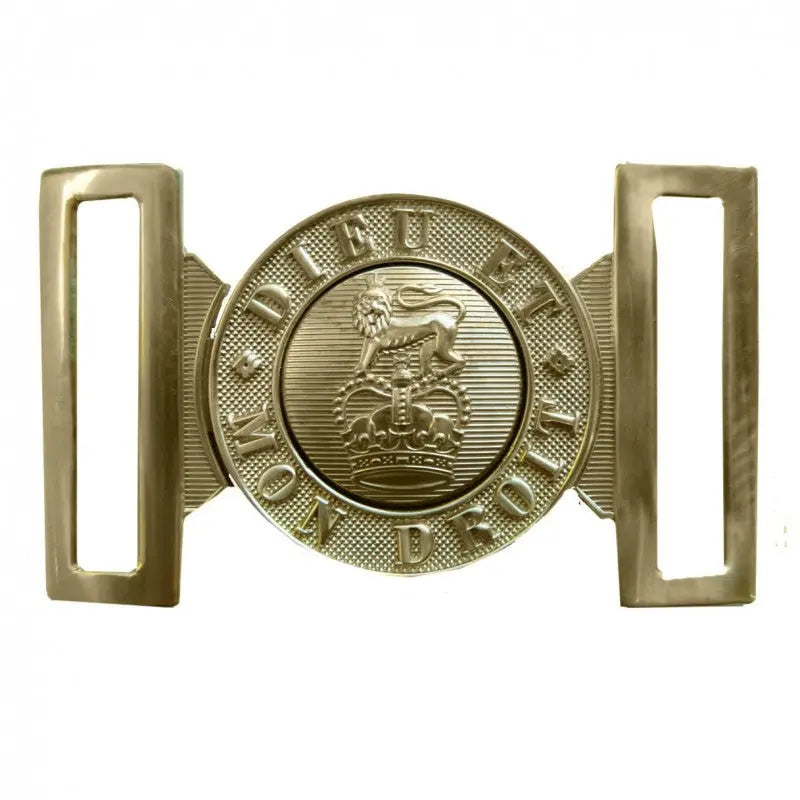 British Army Waist Belt Buckle / Locket Brass wyedean
