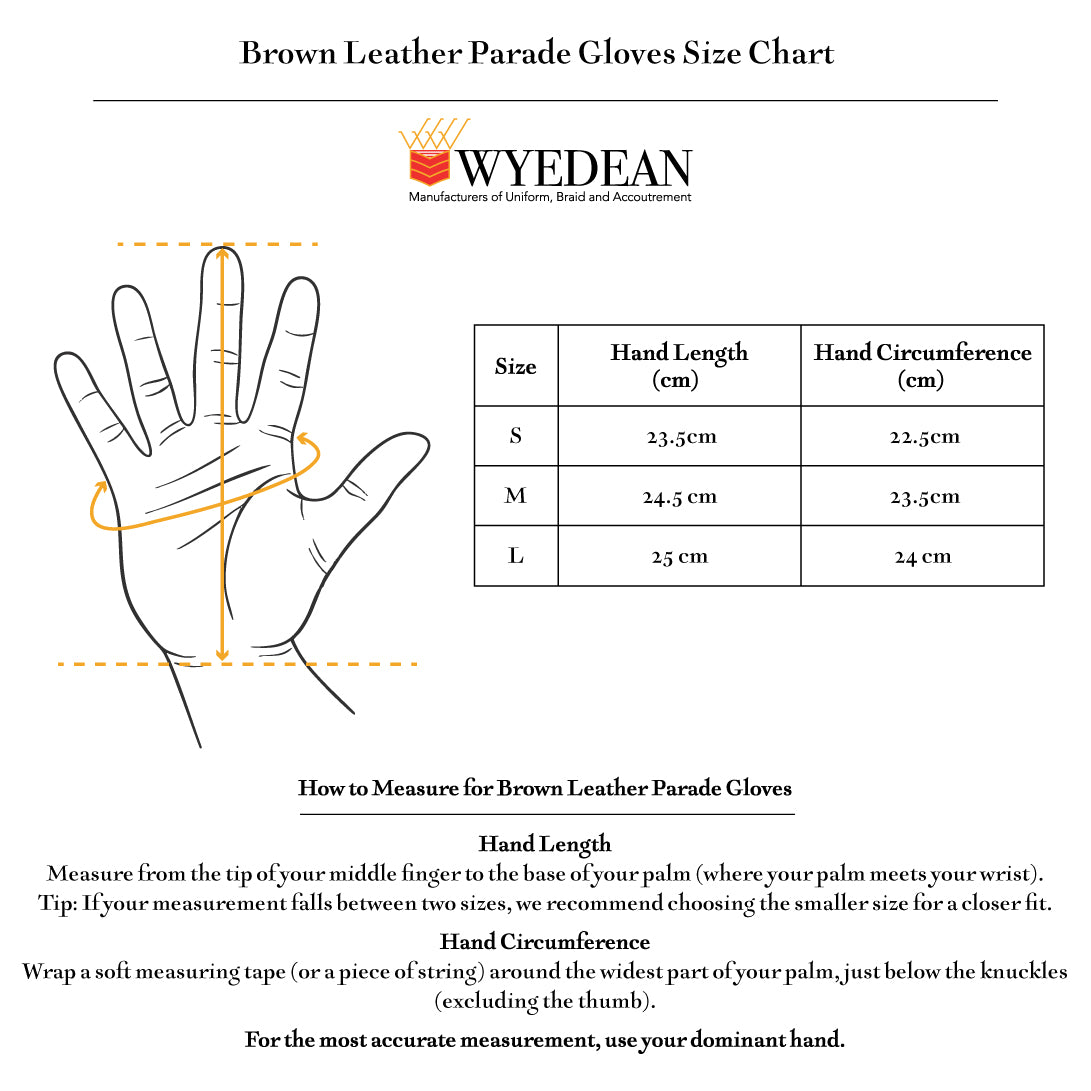 Brown Leather Parade Gloves