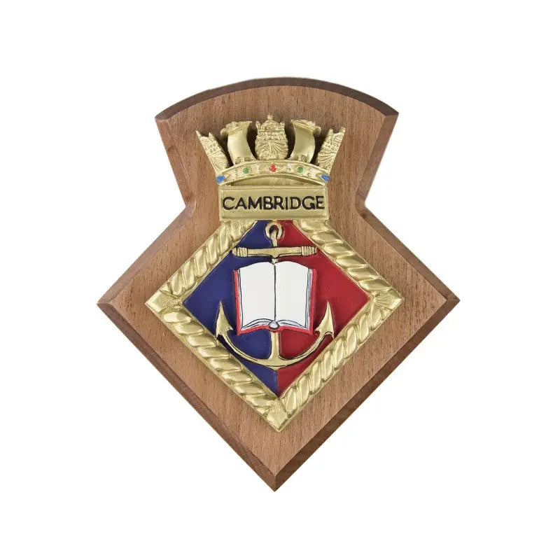 Cambridge URNU Cambridge University Royal Naval Unit Crest / Plaque wyedean