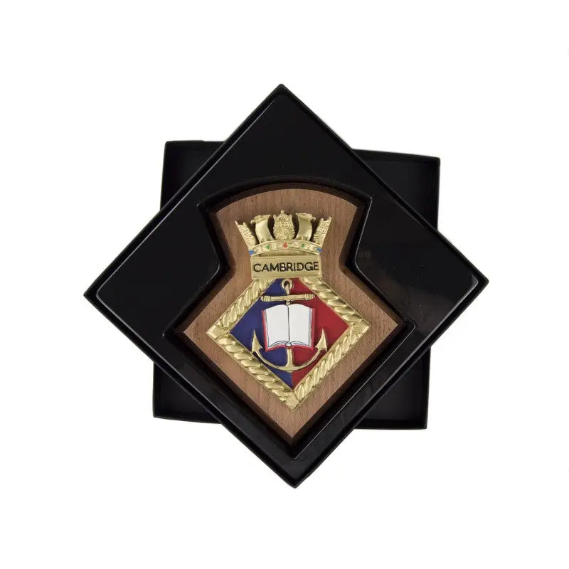 Cambridge URNU Cambridge University Royal Naval Unit Crest / Plaque wyedean
