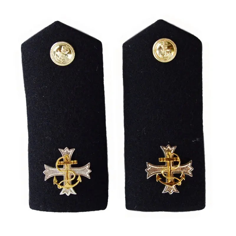 Chaplain (CHAPS) /Padre Shoulder Board Rank Insignia Epaulette Royal Navy wyedean