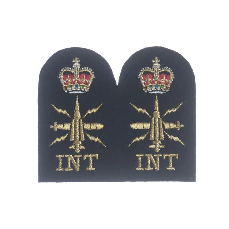 Chief Petty Officer (CPO) Intelligence (INT) Royal Navy Warfare Branch Qualification Badge wyedean