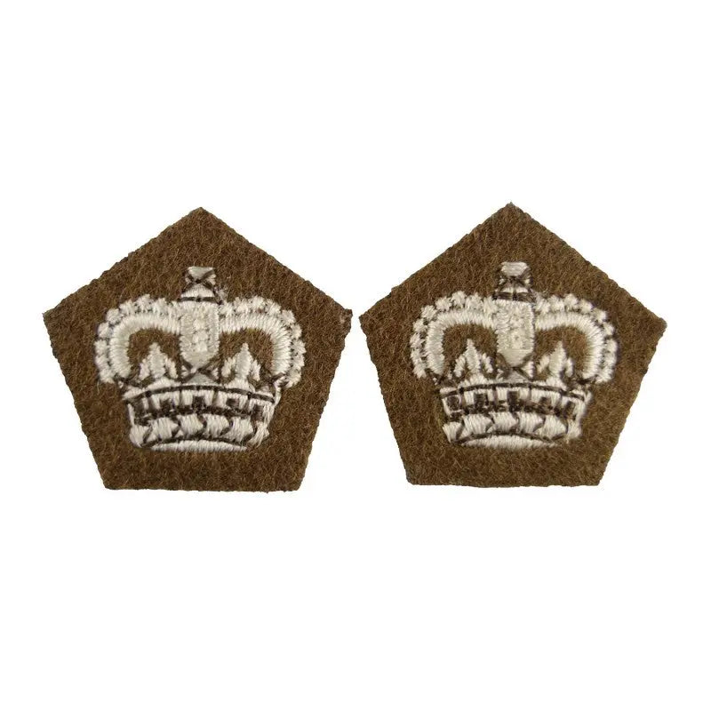 Crown Pip Rank Badge Queens Dragoon Guards British Army Badge wyedean