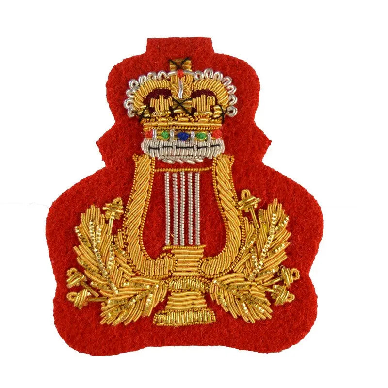 Crown and Lyre Rank Badge Corps of Army Music British Army Badge wyedean