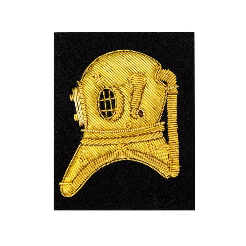 Diver Qualification Badge Royal Engineers British Army Badge Gold on Black wyedean