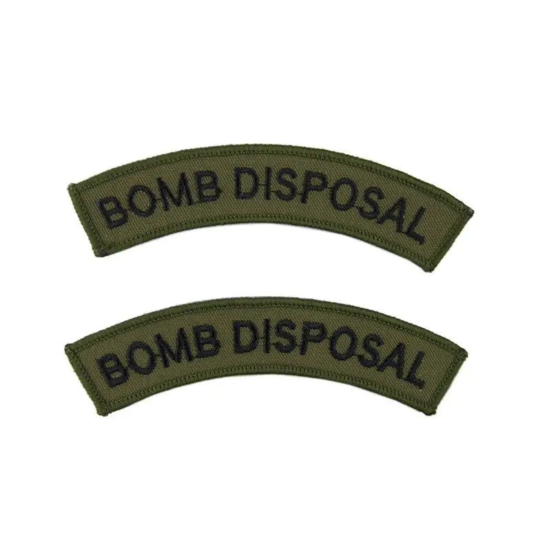 Diving and Explosive Ordnance Disposal Bomb Disposal Shoulder Title Flash Royal Navy Qualification Badge wyedean