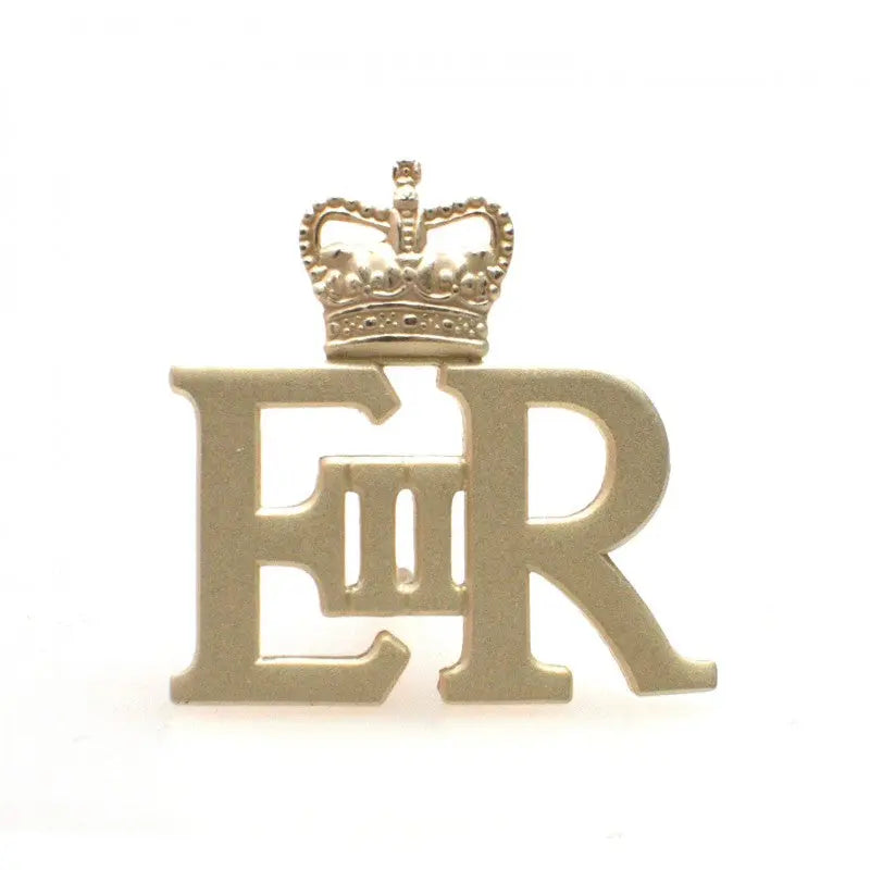 EIIR Large Gold Royal Cypher and Crown British Army wyedean