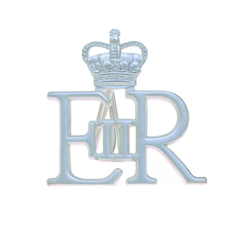 EIIR Large Silver Royal Cypher and Crown Royal Navy (RN) wyedean