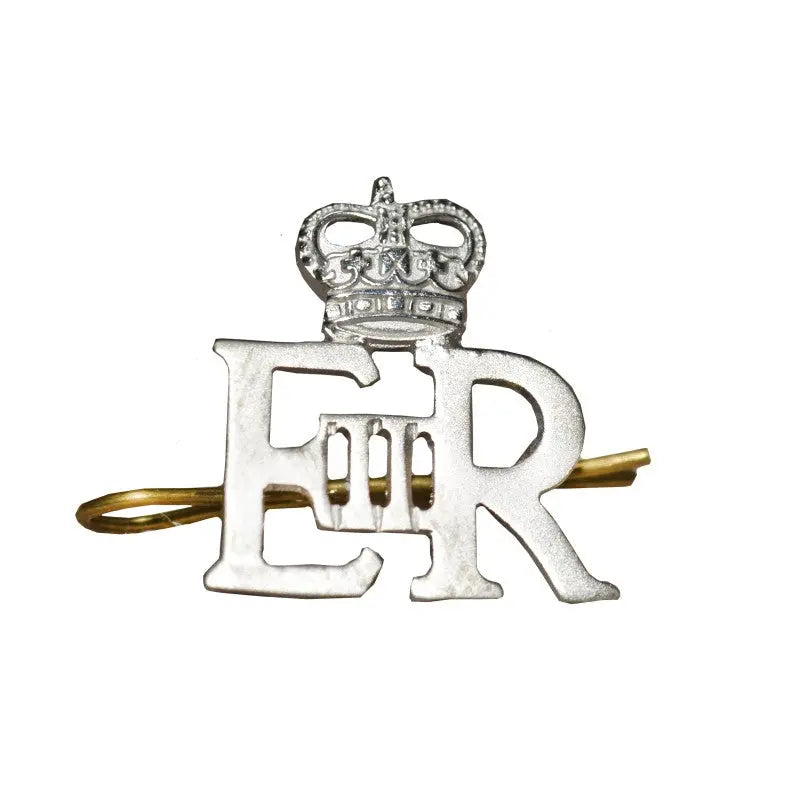 EIIR Officers Small Silver Royal Cypher and Crown British Army wyedean