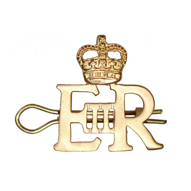EIIR Small Gold Royal Cypher and Crown British Army wyedean