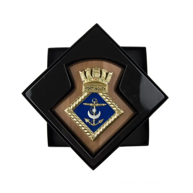 HMNB Portsmouth Her Majesty's Naval Base Unit Crest / Plaque wyedean