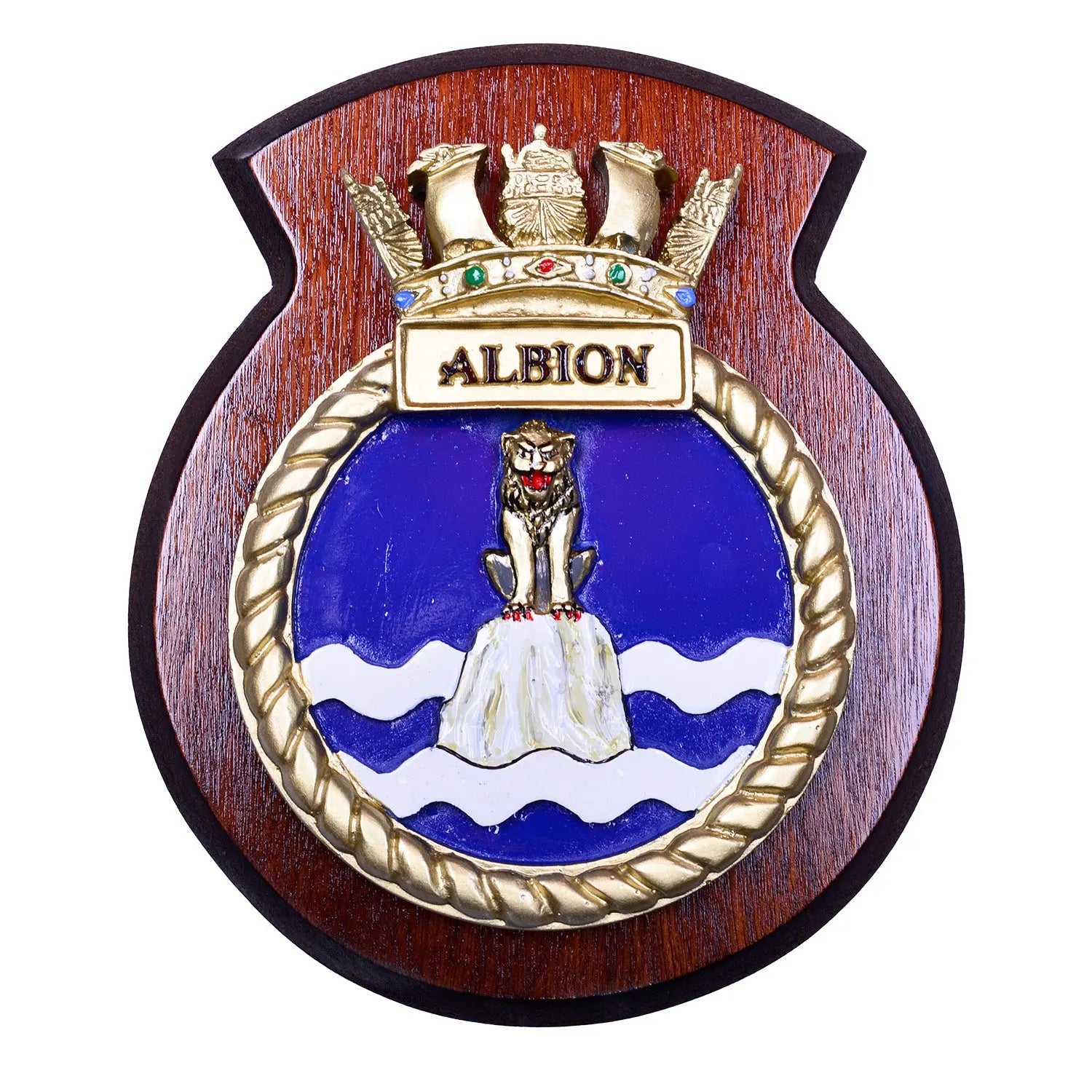 HMS Albion Unit Ship Crest / Plaque wyedean