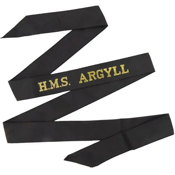 HMS Argyll Cap Tally Royal Navy wyedean