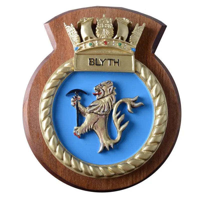 HMS Blyth Ship Crest / Plaque wyedean