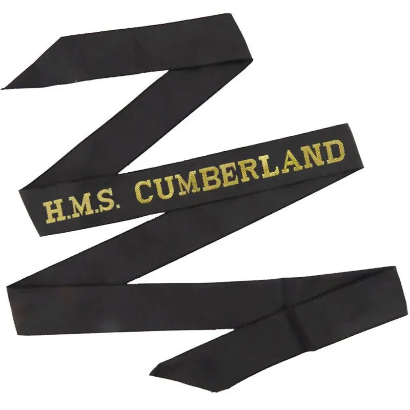HMS Cumberland Cap Tally Royal Navy wyedean