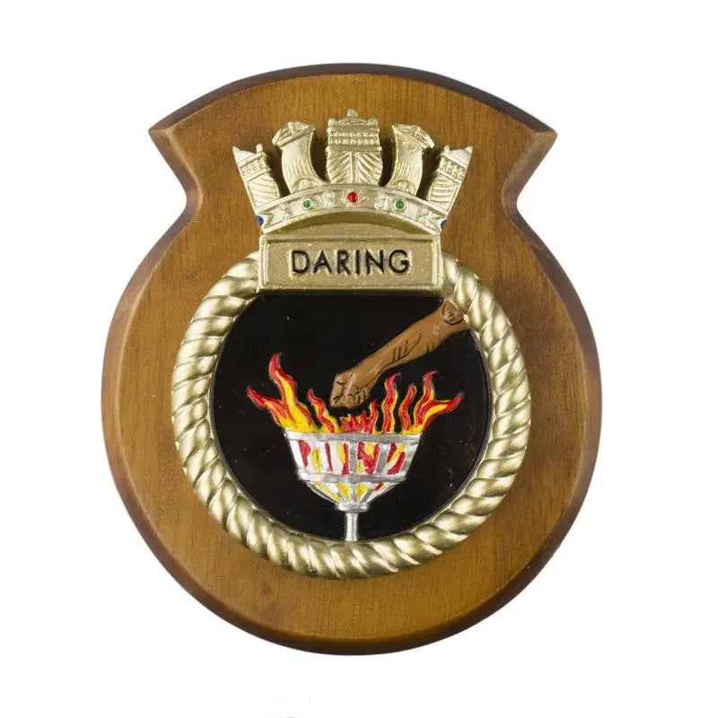 HMS Daring Ship Crest / Plaque wyedean