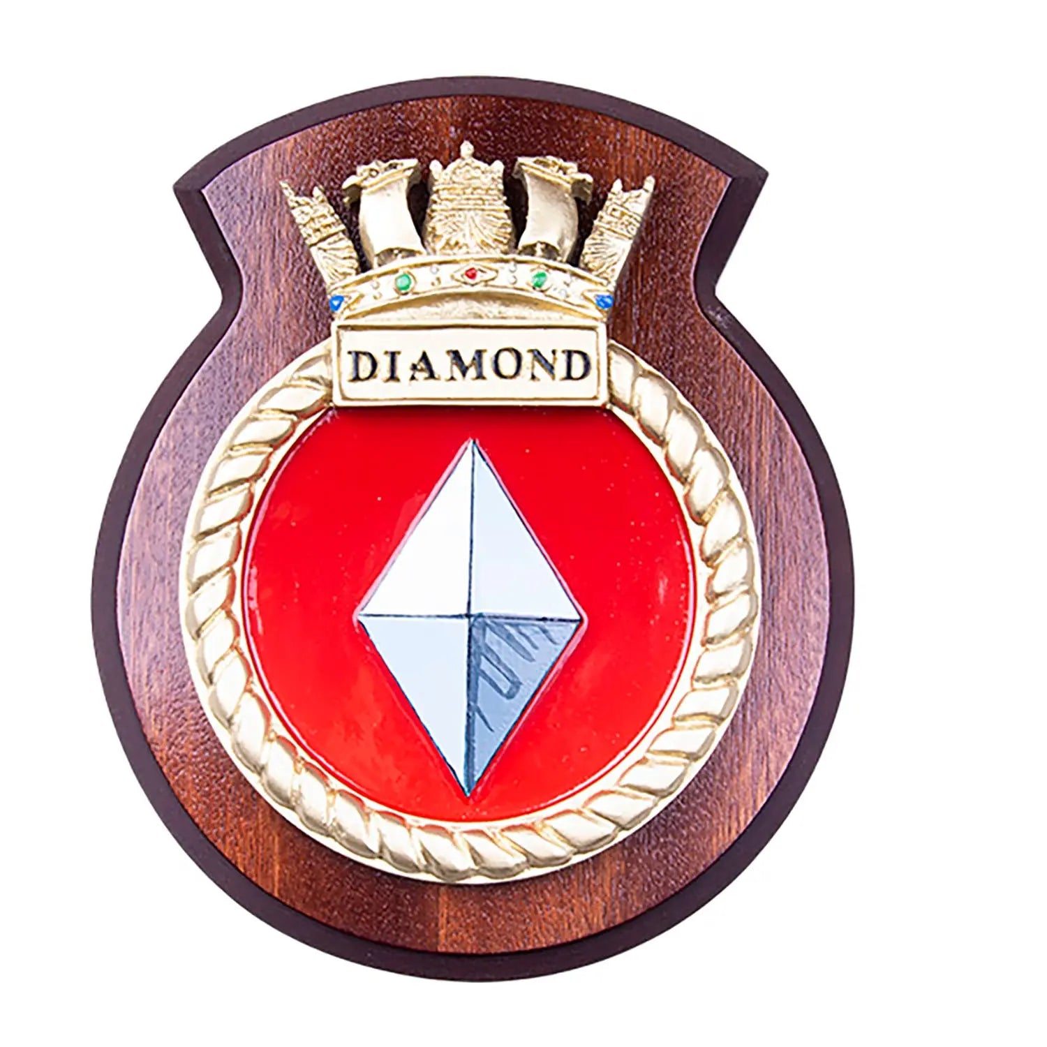 HMS Diamond Ship Crest / Plaque wyedean