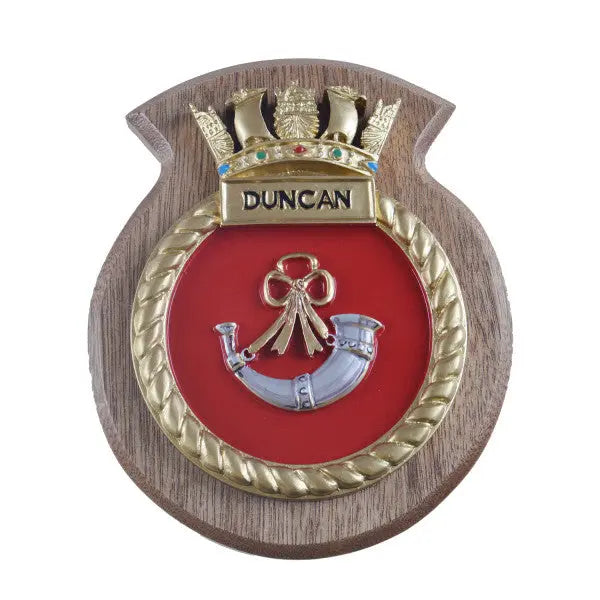 HMS Duncan Ship Crest / Plaque Wyedean
