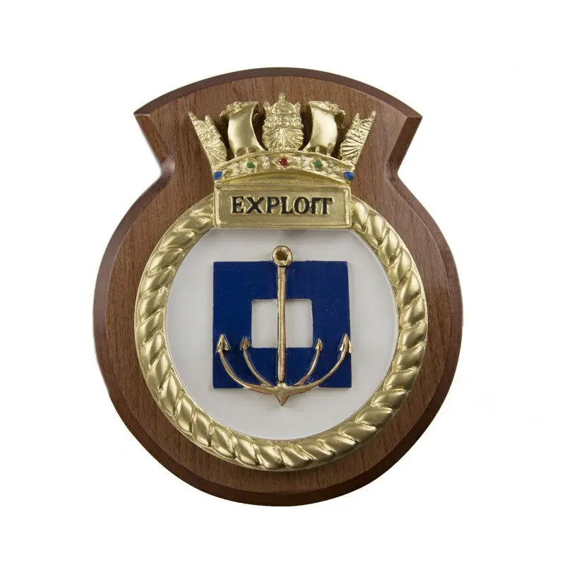 HMS Exploit Ship Crest / Plaque wyedean