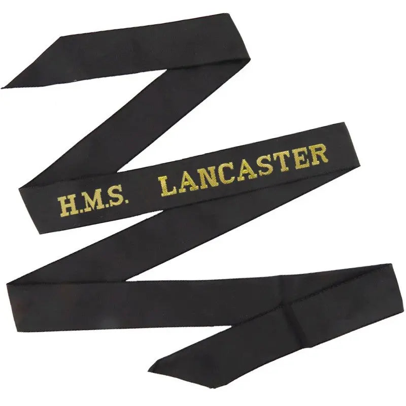 HMS Lancaster Cap Tally Royal Navy wyedean