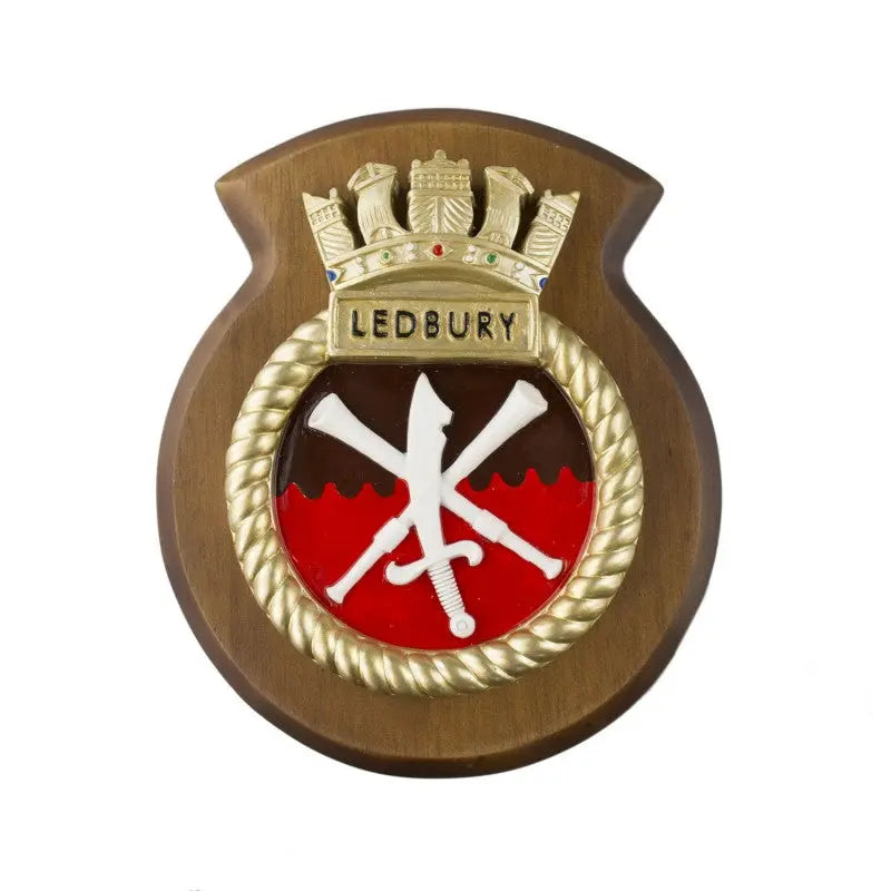 Genuine HMS Ledbury Ship Plaque Crest Wyedean genuine-hms-ledbury-ship-plaque-crest-wyedean