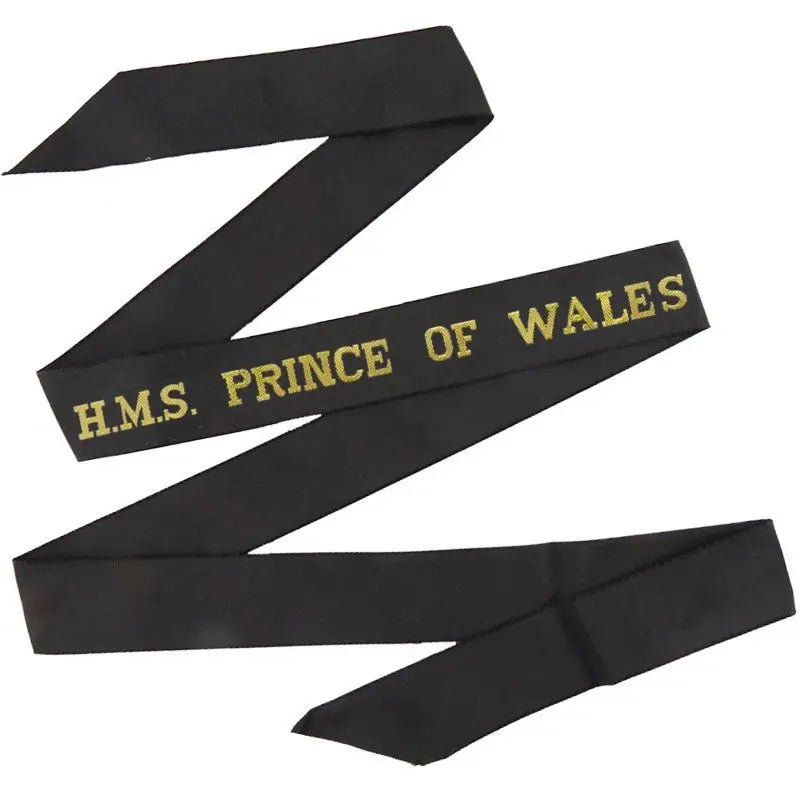 HMS Prince of Wales Cap Tally Royal Navy wyedean