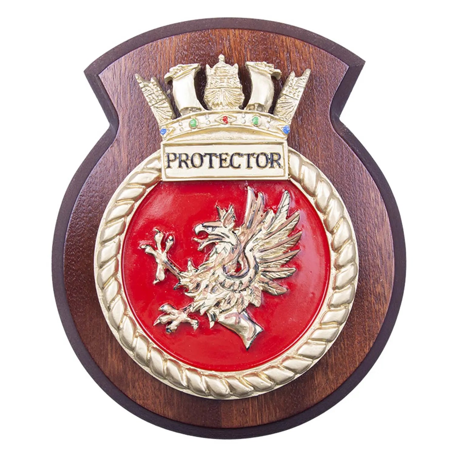 HMS Protector Ship Crest / Plaque wyedean
