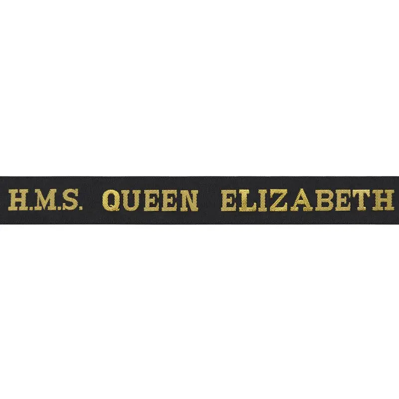 HMS Queen Elizabeth Cap Tally Royal Navy Wyedean