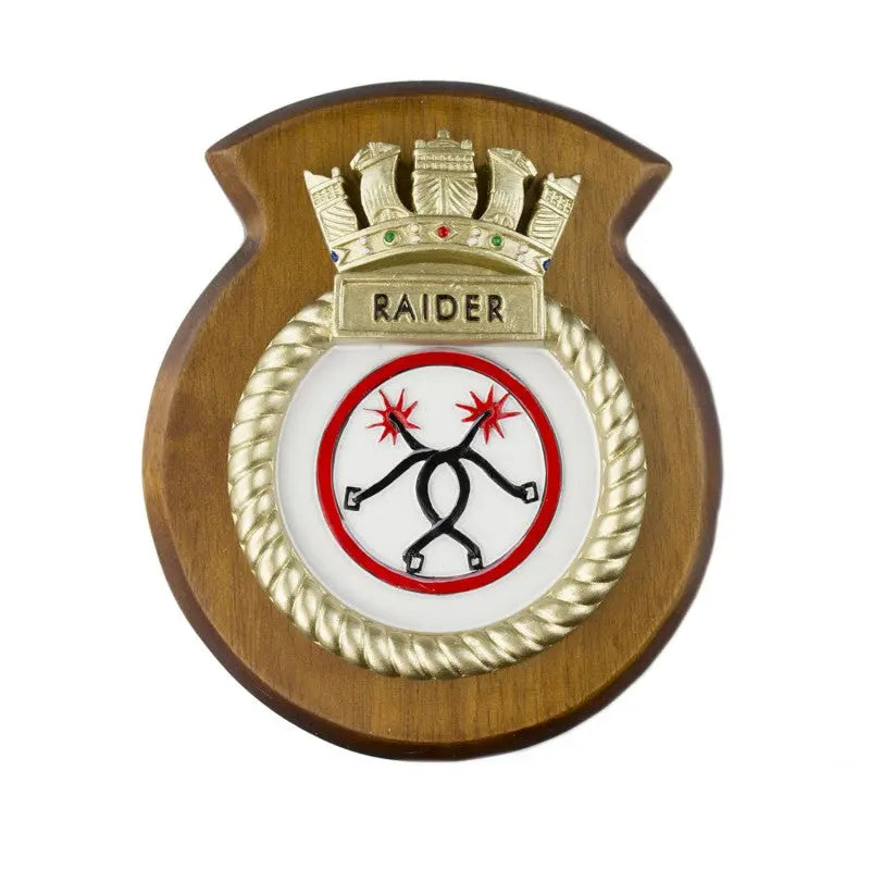 HMS Raider Ship Crest / Plaque wyedean