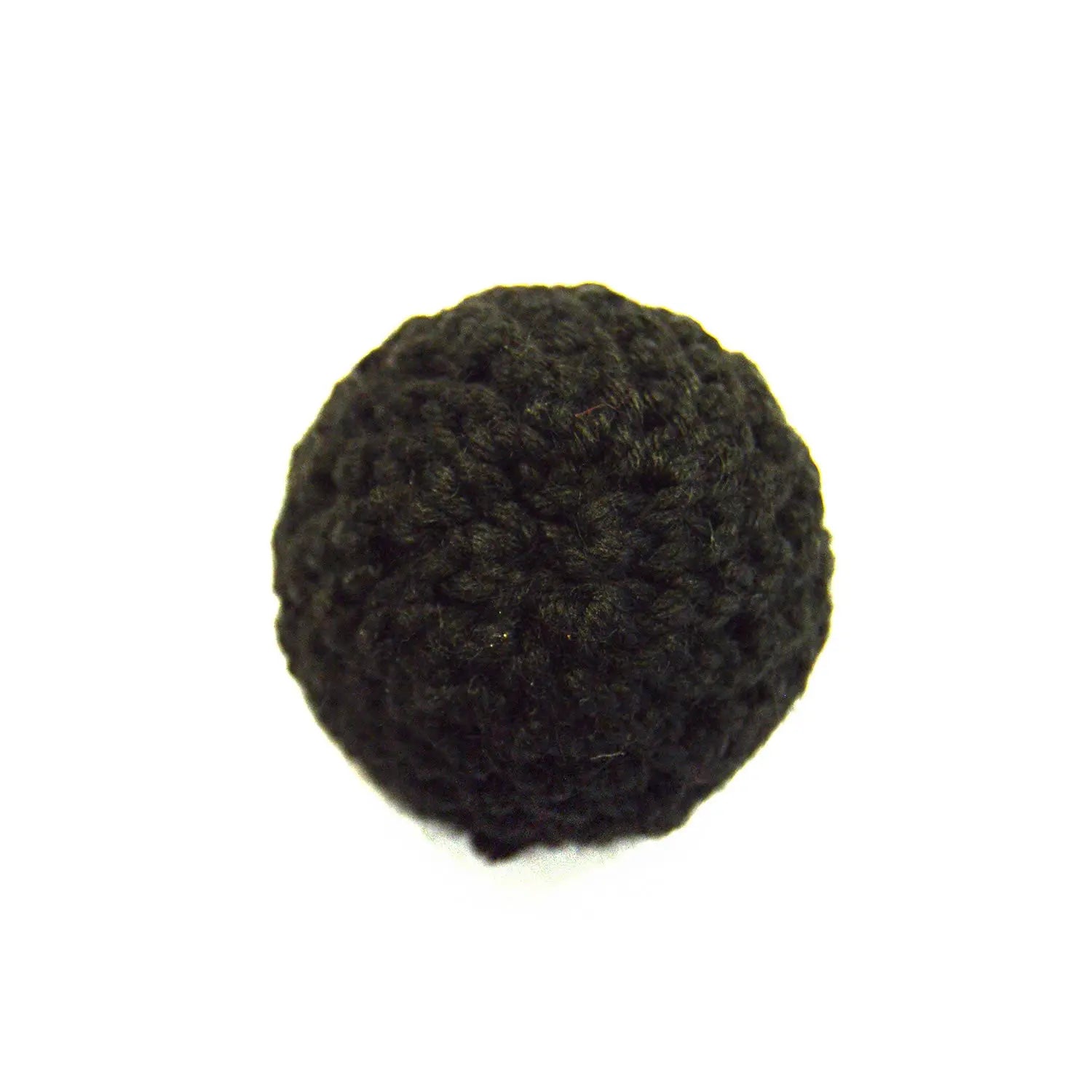 Large Bosses Black Worsted Button wyedean