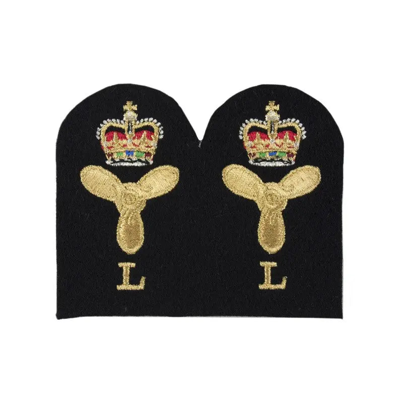 Marine Engineer Electrical (L) Chief Petty Officer (CPO) Royal Navy Badges wyedean