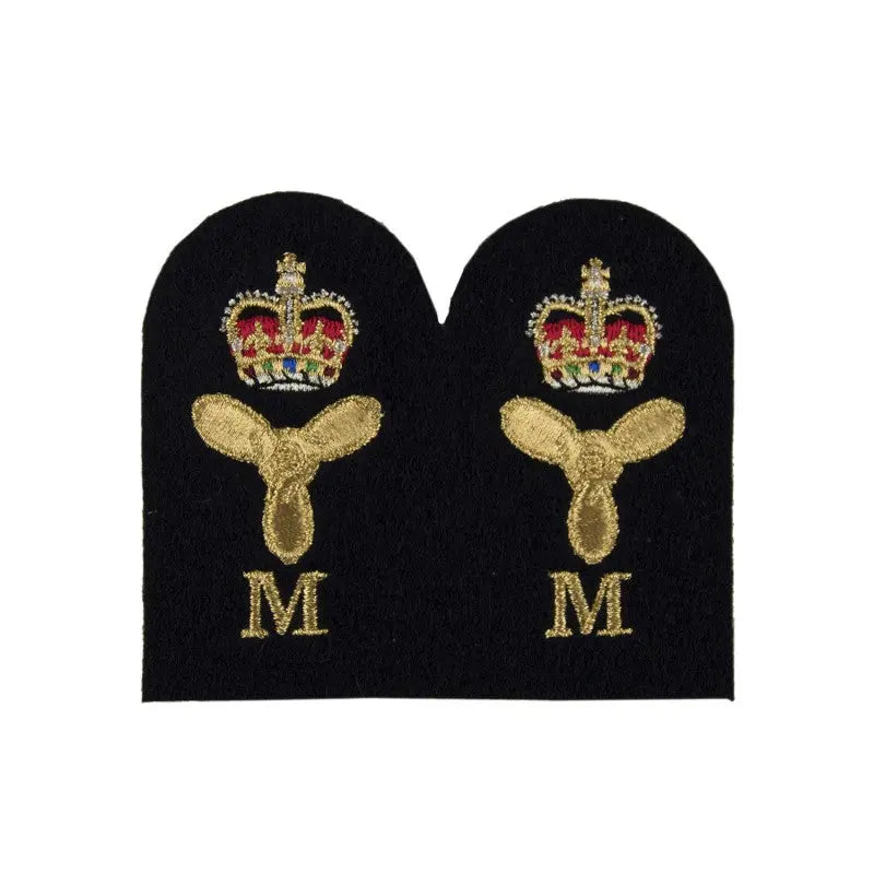 Marine Engineer Mechanical (M) Chief Petty Officer (CPO) Royal Navy Badges wyedean