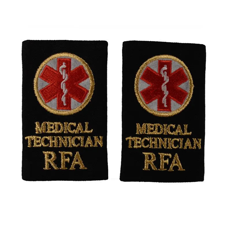 Medical Technician (MT) Slider Epaulette Royal Fleet Auxilary Royal Navy Badge wyedean