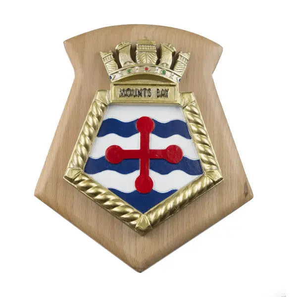 Mounts Bay Royal Fleet Auxiliary RFA Ship Crest / Plaque wyedean
