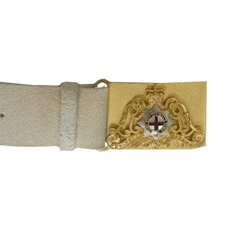 Officers Life Guards Waist Belt Buff Leather No 9 British Army wyedean