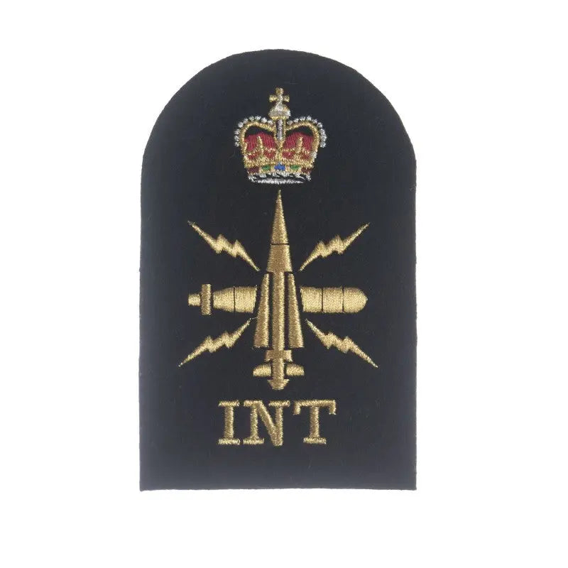 Petty Officer (PO) Intelligence (INT) Royal Navy Warfare Branch Qualification Badge wyedean