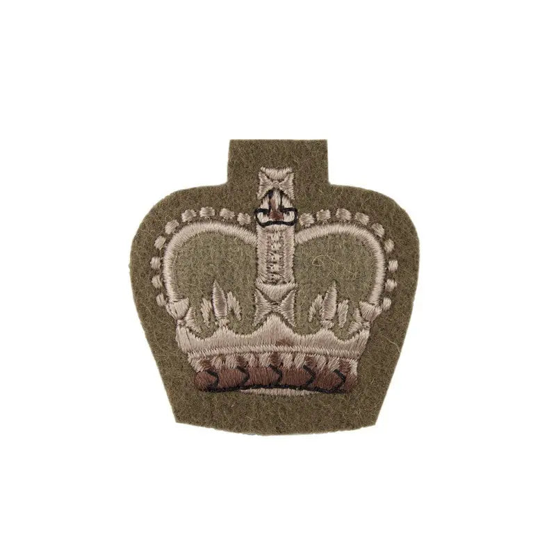 Quartermaster Sergeant, Colour Sergeant and Staff Sergeant Small Crown Rank Badge Household Division British Army wyedean